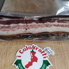 Pancetta Tesa stagionata Calabrese 300g/350g Artigianale