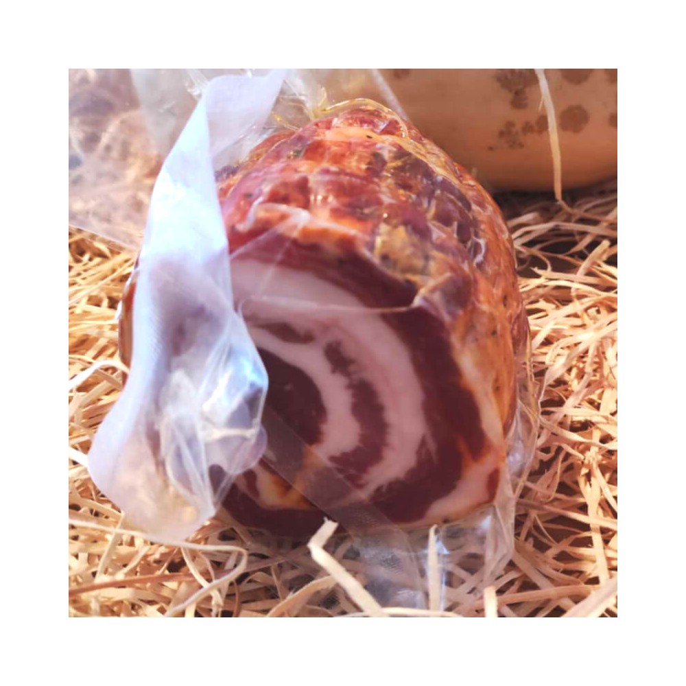 Pancetta Arrotolata Stagionata Piccante 300g/350g Peso Salumi 300/350 g